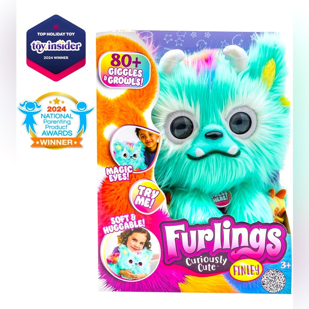 Furlings 13" Interactive Plush Toy w/ 80+ Sounds & Animations Finley & Aspen NEW